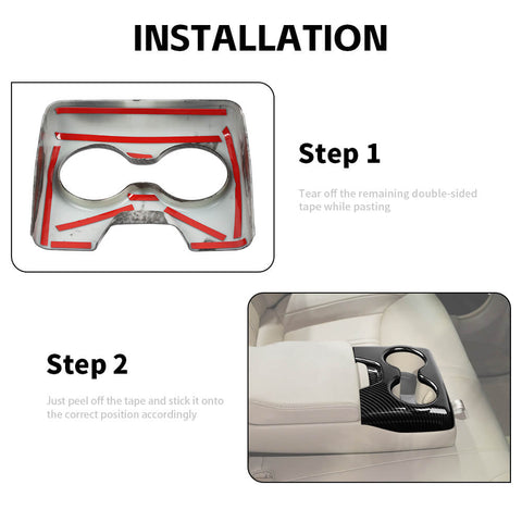 For 2011+ Dodge Charger/Chrysler 300/300C Center Rear Armrest Cup Holder Trim