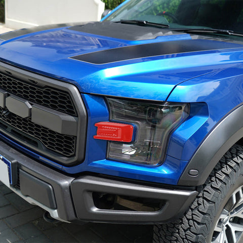 For 2015-2020 Ford F150 Raptor Front Bumper Headlight Grille Side Cover Trim
