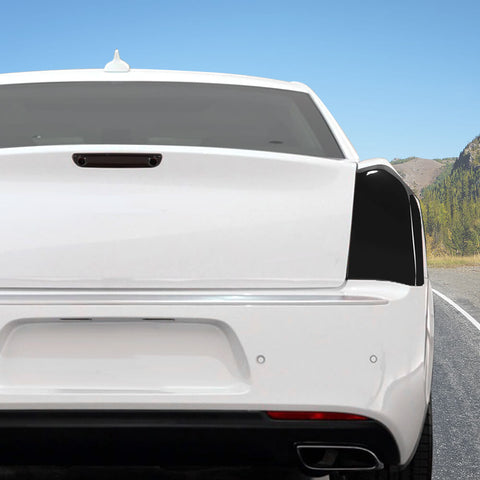 For 2015+ Chrysler 300C Smoked Black Tail Light /Brake High Light Lamp Cover Trim