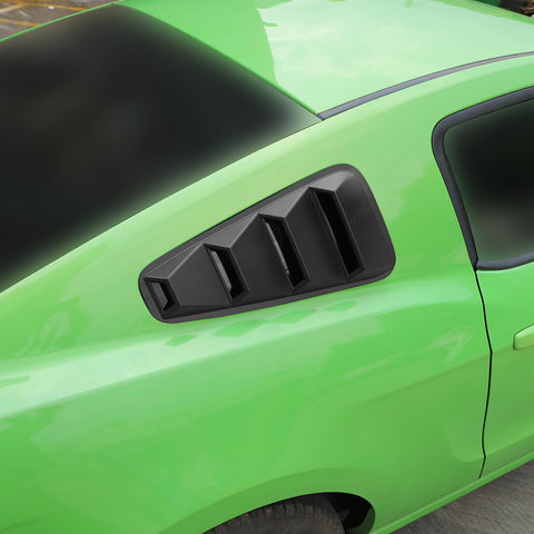 For 2010-2014 Ford Mustang Rear Side Window blinds Louvers Trim Cover