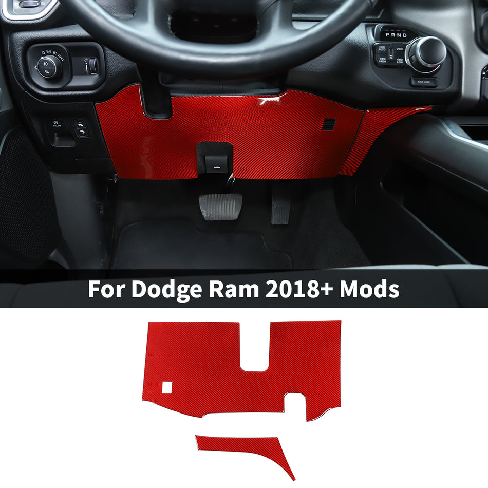 For 2019+ Dodge RAM Steering Wheel Under Anti-kick Panel Trim Cover