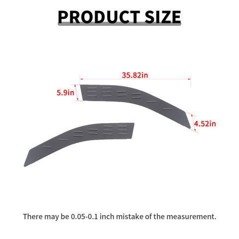 For 2011+ Dodge Durango Rear Window Glass Louvers Panel Air Vent Trim