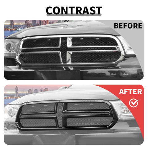 For 2011-2020 Dodge Durango Front Grill Mesh Grille Inserts Trim Cover