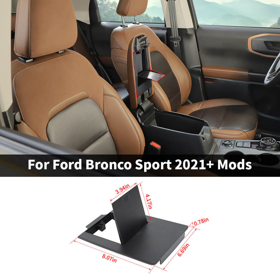 For 2021+ Ford Bronco Sport Car Hidden Console Box Armrest Secret Compartment Storage Box