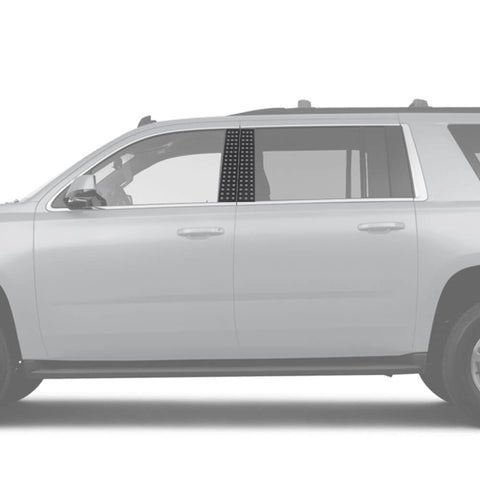 For 2015-2019 Chevy Suburban/Tahoe/GMC Yukon Window Pillar Posts Cover Trim US Flag