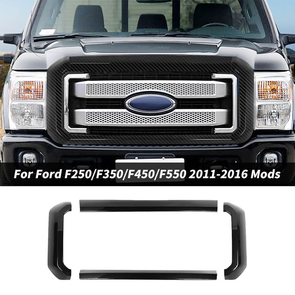 For 2011-2016 Ford F250/F350/F450/F550 Front Bumper Upper Insert Grille Trim Cover
