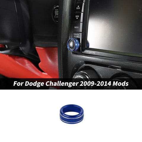 For 2009-2014 Dodge Challenger Center Console Navigation Switch Knob Trim Ring
