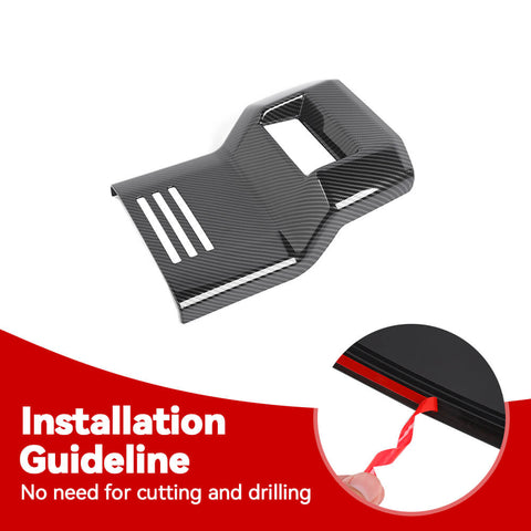 For 2024+ 4Runner Rear Center Exhaust Air Vent Panel Trim Cover