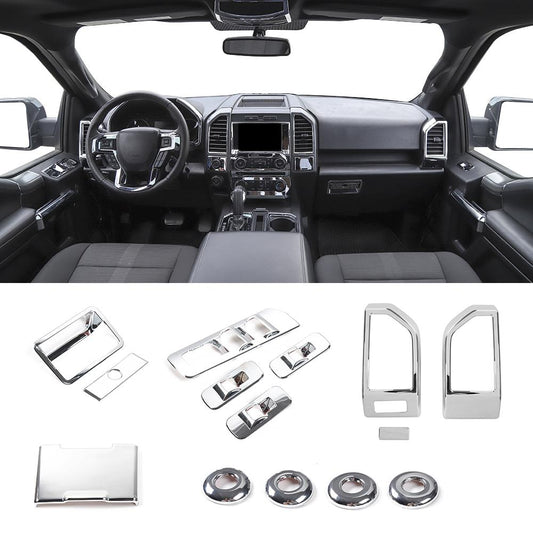 14PCS Interior Decor Trim Kit For Ford F150 2015-2020 Accessories | CheroCar