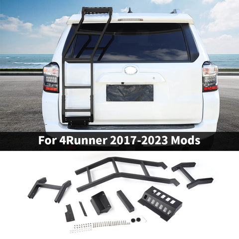 For 2010-2023 4Runner Rear Door Roof Ladder Tailgate Hatch Ladder Accessories