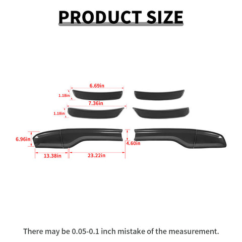 For 2015+ Dodge Charger Rear Tail Light/Wheel Eyebrow Lamp Bezel Cover Kit