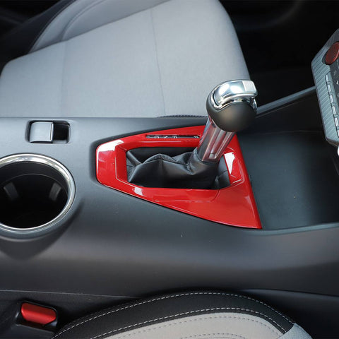 For Mustang 24+ Automatic Car Interior Red Gear Shift Bezel Panel Cover
