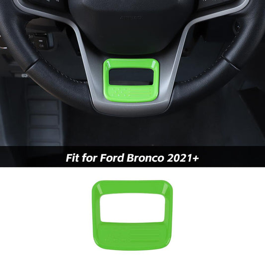 Steering Wheel Trim Decor Cover For Ford Bronco 2021+ US Flagh Accessories | CheroCar