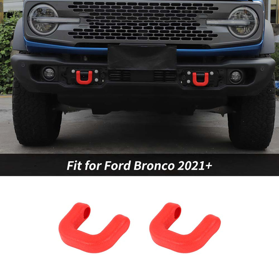 For 2021+ Ford Bronco/2025+ Bronco Sport Front Bumper Track Tow Hook Trailer Trim Cover Protection