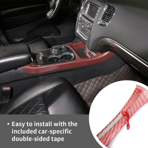 For 2014-2020 Dodge Durango Center Console Gear Shift Panel Cover Trim