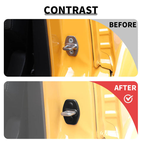 For 2021+ Ford Bronco 6 x Door Lock Protect Cover Buckle Trim Decor 4Door