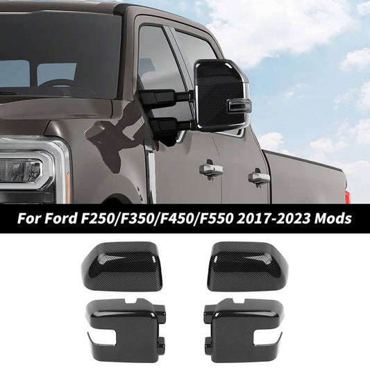 For 2017-2022 Ford F250/F350/F450/F550 Full Rearview Mirror Shell Towing Trim Cover