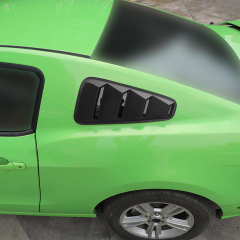For 2010-2014 Ford Mustang Rear Side Window blinds Louvers Trim Cover