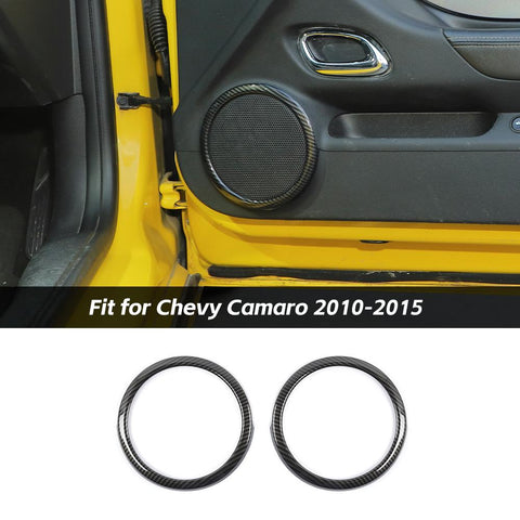 Interior Door Speaker Horn Cover Ring Trim Frame For Chevy Camaro 2012-2015 Accessories | CheroCar