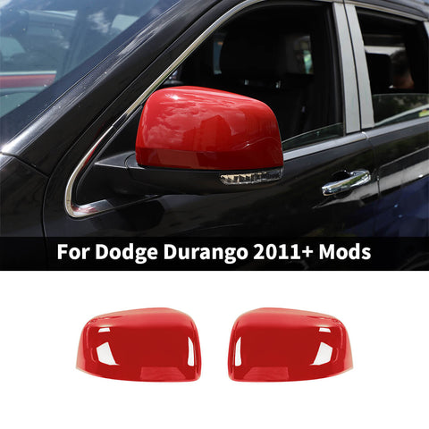 For 2011+ Dodge Durango Side Door Rearview Mirror Cover Trim Shell