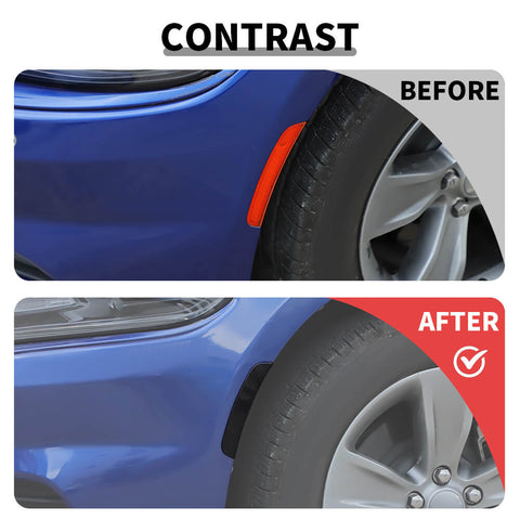 For 2015+ Dodge Charger Front Wheel Eyebrow Light Decor Cover Trim