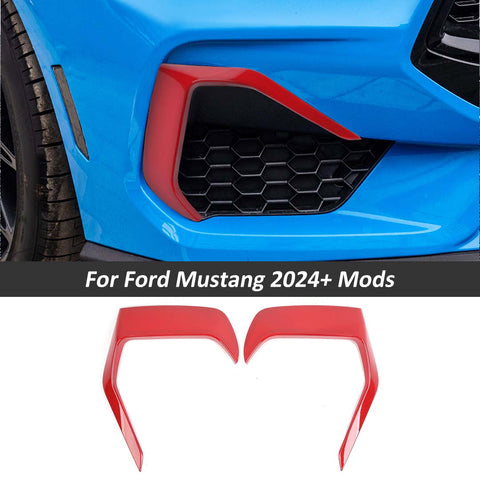 For 2024+ Ford Mustang Font Side Bumper Grille Cover Trim