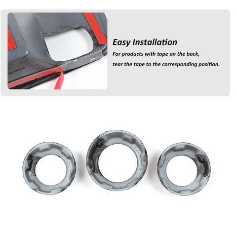For 2015+ Dodge Challenger & 2011+ Charger & 2012-2017 Ram & 2016-2020 Durango & 2011+ 300C Air Conditioning Switch Trim Ring Cover