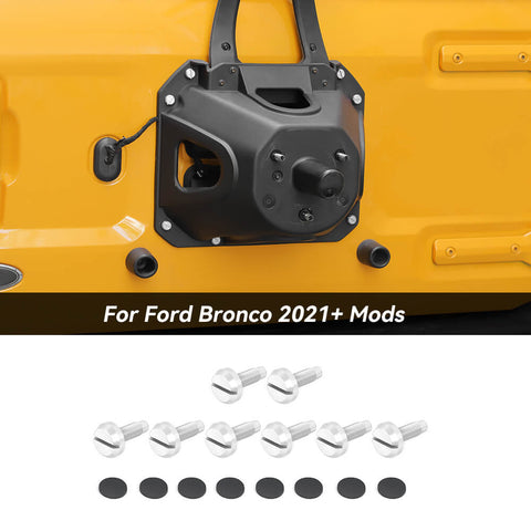 For Ford Bronco Tailgate Spare Tire Delete Bumper Screws Bolts