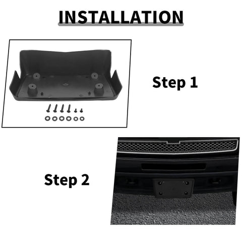 For 2007-2013 Chevy Silverado Front Bumper License Plate Tag Bracket Holder