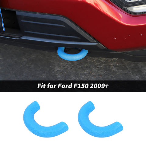 For 2009+ Ford F150 Front Bumper Track Tow Hook Trailer Trim Protect Cover