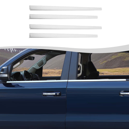 For 2018+ Dodge RAM 1500 Car Window Sills Decor Bars Trims Strip Moldings