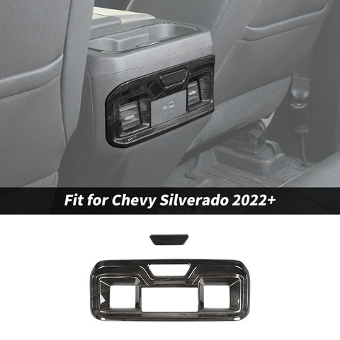 For 2022+ Chevrolet Silverado/GMC Sierra Rear Air Vent Outlet Panel Cover Trim B Style