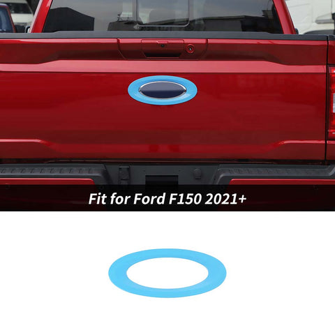 Exterior Rear Car Logo Emblem Badge Ring Trim Decoration For Ford F150 2021+ Accessories | CheroCar