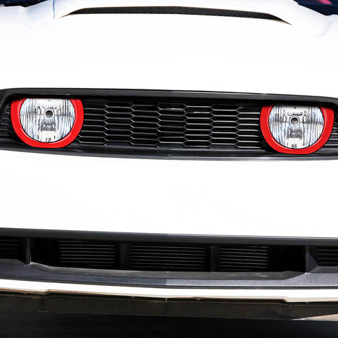 For 2010-2014 Ford Mustang Front Bumper Grille Light Trim Cover Decoration