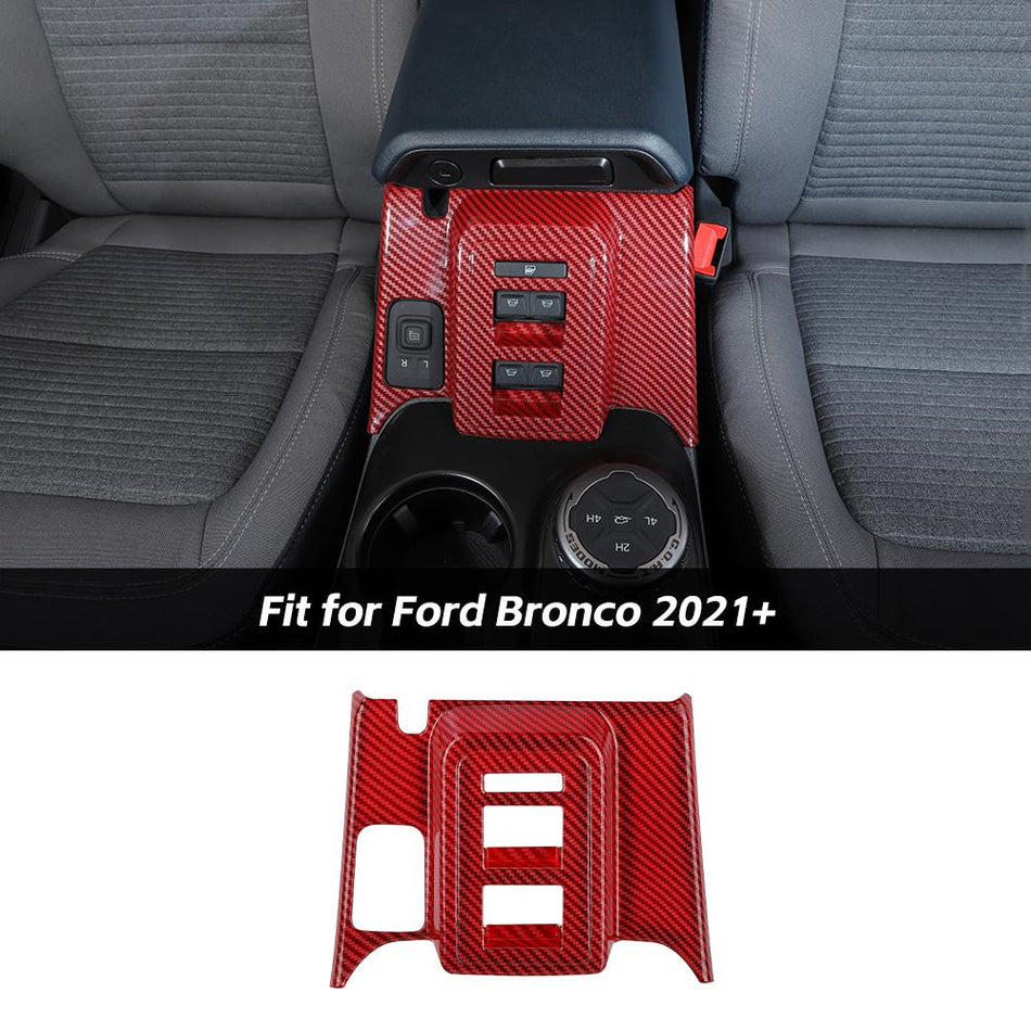 For 2021+ Ford Bronco 4-Door Window Switch Button Panel Cover Trim Frame