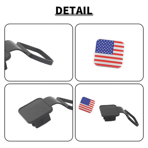 For Universal Car Trailer Hitch Cover Trailer Hook Dustproof Plug Square Mouth Protector