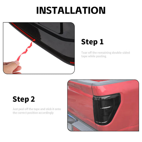 For 2021+ Ford F150 Rear Tail Light Trim Bezel Cover Overlay