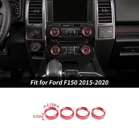 Interior Trim Full Set Available Separately Red For Ford F150 2015-2020 Accessories | CheroCar