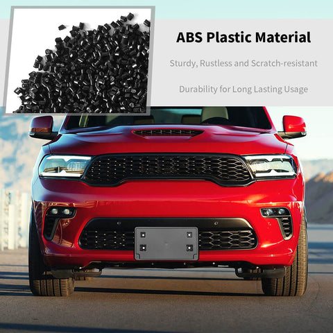 For 2021+ Dodge Durango Front License Plate Bracket Panel Bezel