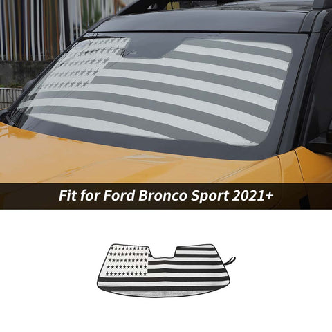 Front Windshield Sunshade Sun Heat Protector Sun Visor For Ford Bronco Sport 2021+ Accessories | CheroCar