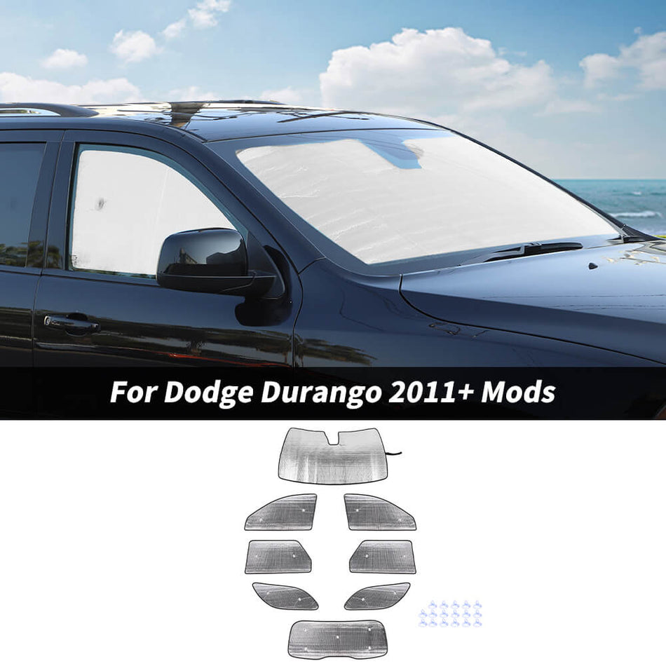 For 2011+ Dodge Durango Car Windshield Visor Side Window Sun Shade