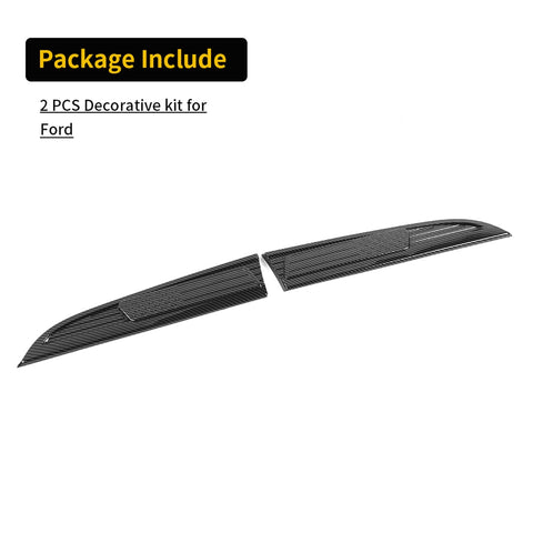 For 2008-2016 Ford F250/F350/F450/F550 Fender Vent Leaf Plate Badge Cover USA Flag Black