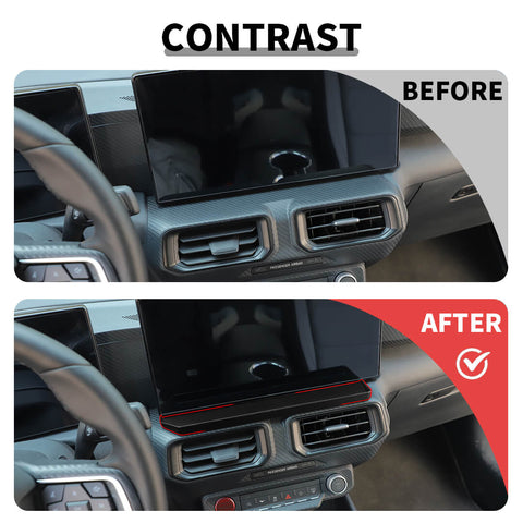 For 2024+ Ford Mustang Center Console Under Display Screen Storage Box Organizer