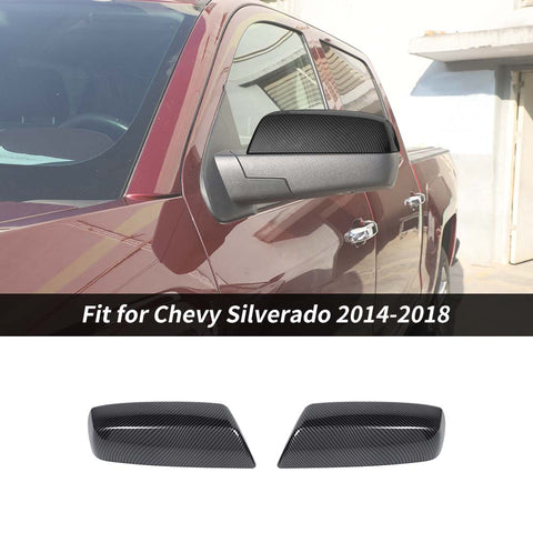 Side Rearview Mirror Decor Cover Trim For Chevy Silverado/GMC Sierra 2014-2018 Accessories | CheroCar