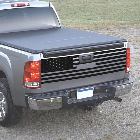 For 2007-2013 GMC Sierra Rear Cargo Trunk Door Tailgate Sticker Decal Trim US Flag