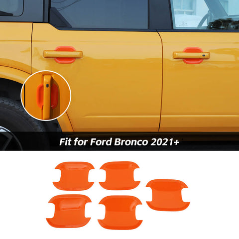 Exterior Door Handle Bowl Panel Cover Trim Bezel For Ford Ford Bronco 2021+ 4-Door Accessories | CheroCar