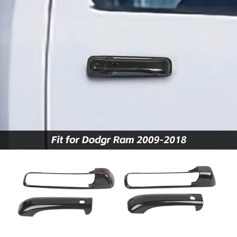 4PCS Exterior Door Handle Shell Trim Cover For Dodge RAM 1500 2009-2018 Accessories 2Dr | CheroCar