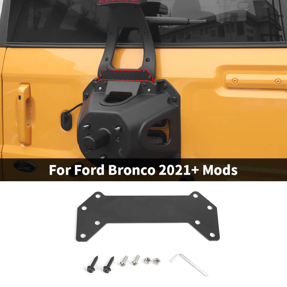 For 2021+ Ford Bronco Spare Tire 3rd Brake Light Extension Bracket Trim
