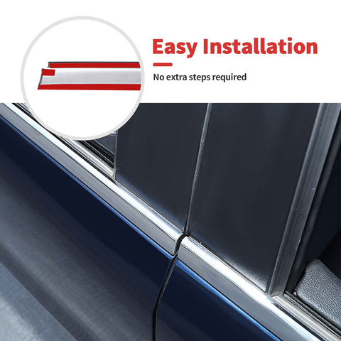 For 2018+ Dodge RAM 1500 Car Window Sills Decor Bars Trims Strip Moldings