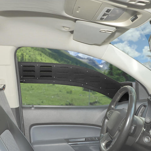 For 2014+ Chevy Colorado/GMC-CANYON Front Window Glass Louvers Air Vent Shade Panel